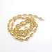 Necklace Coffee bean mesh necklace yellow gold 58 Facettes