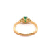 Ring 53.5 Emerald Ring, Diamonds, Yellow Gold 58 Facettes