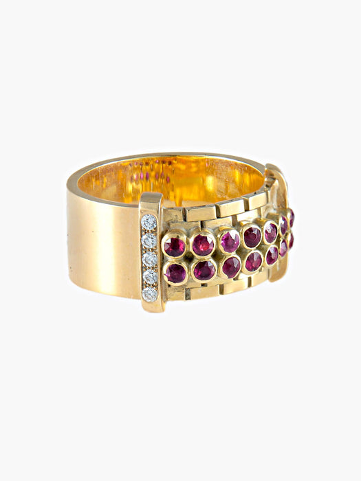 Bague 52 Bague Rubis Diamants 58 Facettes