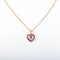 Collier Collier coeur Rubis or jaune 58 Facettes 2801