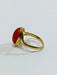 Bague 54 Bague en or et corail rouge 58 Facettes 2295/1