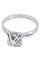 Bague 50 SOLITAIRE MODERNE DIAMANT 0.11 CARAT 58 Facettes 055911