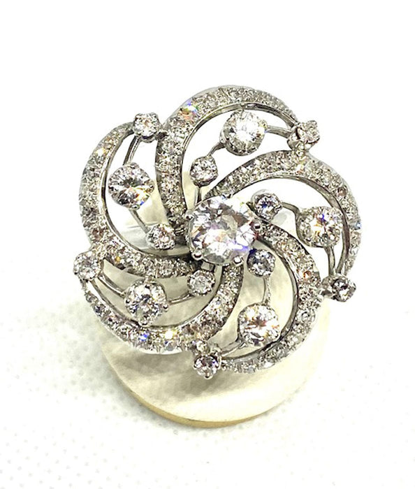 Bague Bague Art Nouveau Diamants 58 Facettes