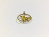 Rose and Yellow Gold Bull Medal Pendant 58 Facettes 948967