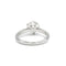Bague Solitaire en or blanc, diamant 58 Facettes 230018R