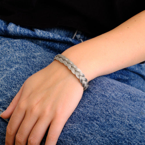 Bracelet Bracelet Albanu Acier Tressé 58 Facettes