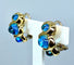 Boucles d'oreilles Boucles d’oreilles Topazes cabochons 58 Facettes AB234