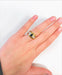 Ring 53 Yellow Gold Ring with Sapphire and Diamonds 58 Facettes 20400000477