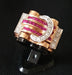 Ring 57.5 Ring 2 Gold Diamonds Ruby 58 Facettes R 1306 Maee