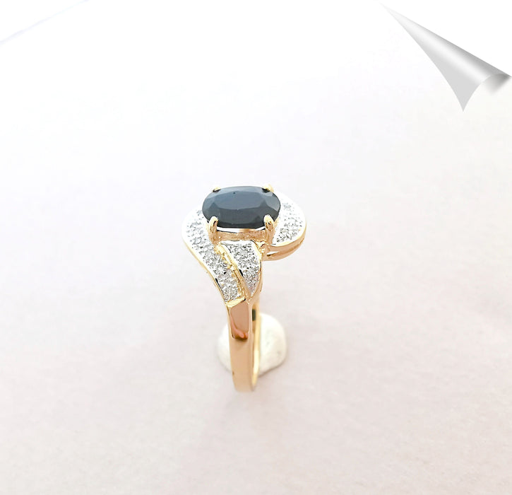 Bague Bague Saphir Diamants Or 18 K 58 Facettes AA 1548