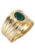 Ring 54 MODERN EMERALD CABOCHON RING 58 Facettes 074551