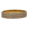 Bague Bague demi tour diamants en or jaune 58 Facettes