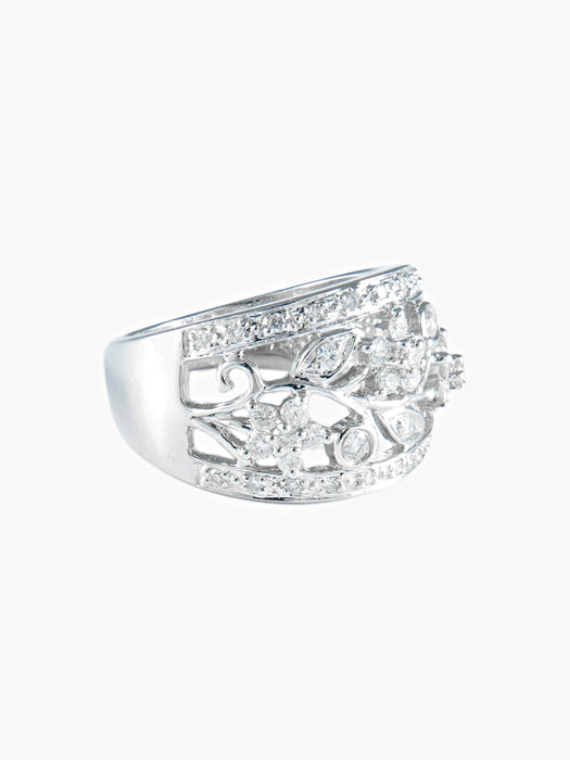 Bague 52 Bague Bandeau Diamants 58 Facettes