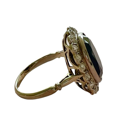 Bague 54 Bague saphir diamants 58 Facettes