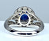 Bague 54 Bague cocktail saphir diamants 58 Facettes AB153