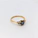 Ring Ring in yellow gold, diamonds & sapphire 58 Facettes 26237