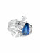Ring 52 Pear Sapphire and Diamond Ring 58 Facettes