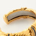 Bracelet Bracelet Rigide OJ PERRIN Or Jaune Godronné Saphirs 58 Facettes 4833