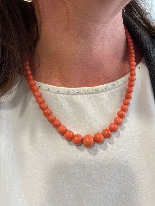 Collier COLLIER CORAIL EN CHUTE 58 Facettes 055241