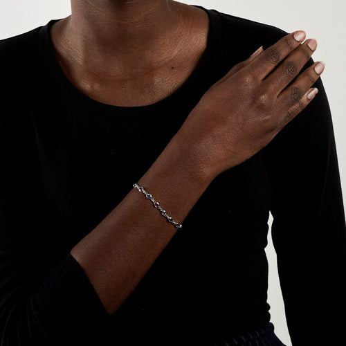 Bracelet Bracelet Saphirs bleus et roses 58 Facettes