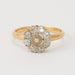 Ring Flower Ring Yellow Gold Pearl Diamonds 58 Facettes 3489 LOT