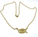 Necklace Head-to-tail fish necklace in 18-carat gold and diamonds 58 Facettes