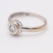 Ring 52 Solitaire ring 2 Golds Diamond 58 Facettes E357151C