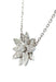 Collier VAN CLEEF & ARPELS. Collier Pendentif Lotus or blanc et diamants 58 Facettes