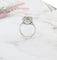 Bague 61.5 Bague Ancienne Diamants Or Blanc 58 Facettes AA 1552