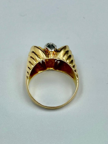 Bague 54 Bague or jaune 3 diamants 58 Facettes