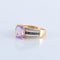Bague 56 Bague Améthyste Saphirs Diamants 58 Facettes JE81