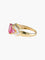 Bague Bague triptyque rubis poire et brillant or jaune 58 Facettes LP49-3