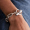 Bracelet HERMES -Bracelet Chaine d'ancre Argent 58 Facettes