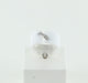 Ring 50 CHAUMET “Link” white ceramic and diamond ring 58 Facettes