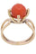 Bague Bague en or jaune perle de corail 58 Facettes 062301