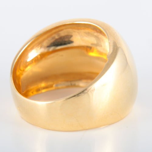 Bague 53 Bague Jonc large or jaune 58 Facettes 8286