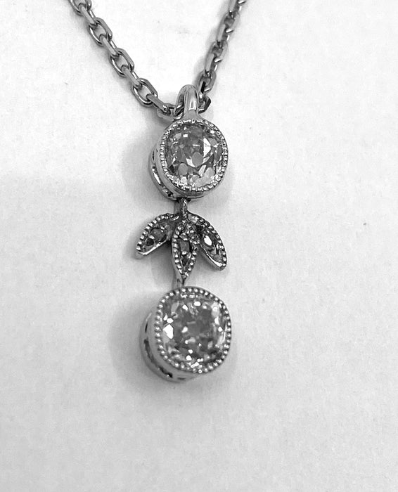 Pendentif Pendentif Or blanc Diamants 58 Facettes AB245