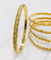 Bracelet Bracelet jonc ciselé or jaune 58 Facettes