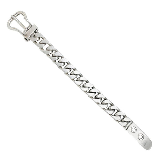 Bracelet Hermès - bracelet gourmette, fermoir ceinture, Argent 58 Facettes
