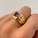 Ring 59 FRED Amethyst Ring 58 Facettes