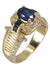 Bague 52 BAGUE MODERNE SAPHIRS ET DIAMANTS 58 Facettes 077501