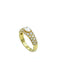 Ring 52 BOUCHERON. Vintage yellow gold and diamond ring 58 Facettes