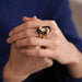 52.5 Fawaz Gruosi ring - Rose gold, onyx ring 58 Facettes