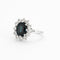 Bague 52 Bague Marguerite Saphir 12 Diamants 58 Facettes