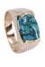 TURQUOISE SIGNET RING 58 Facettes 064911