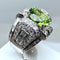 Bague 51 Bague Art Déco Platine diamants et péridot 58 Facettes