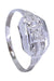 Ring 55 ART-DECO DIAMOND RING 58 Facettes 061751