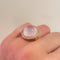 Bague 52 Bague Tourmaline rose cabochon 58 Facettes