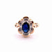 Bague 50 Bague fleur Saphir Diamants 58 Facettes