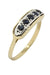 OLD SAPPHIRE GARTER RING 58 Facettes 042861
